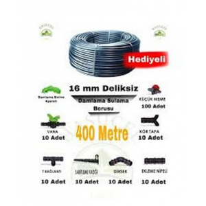Deliksiz Damlama Borusu 400m Hediyeli Hazır Paket Deliksiz Damlama Borusu 400m