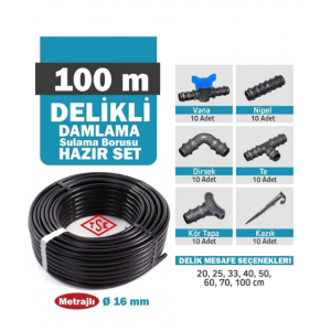 Delikli Damlama Sulama Hortumları Seti